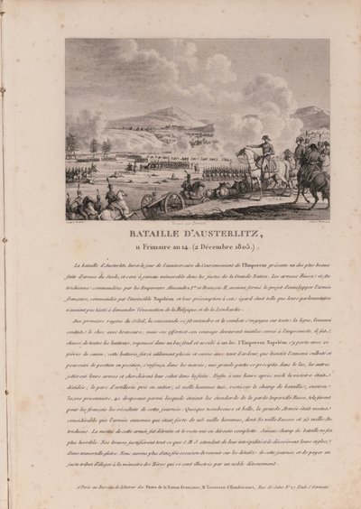 The Battle of Austerlitz, 2nd December 1805 by French School